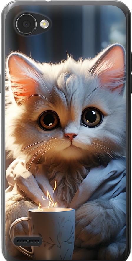 Чехол на LG Q6 White cat (5646u-1094-42517)