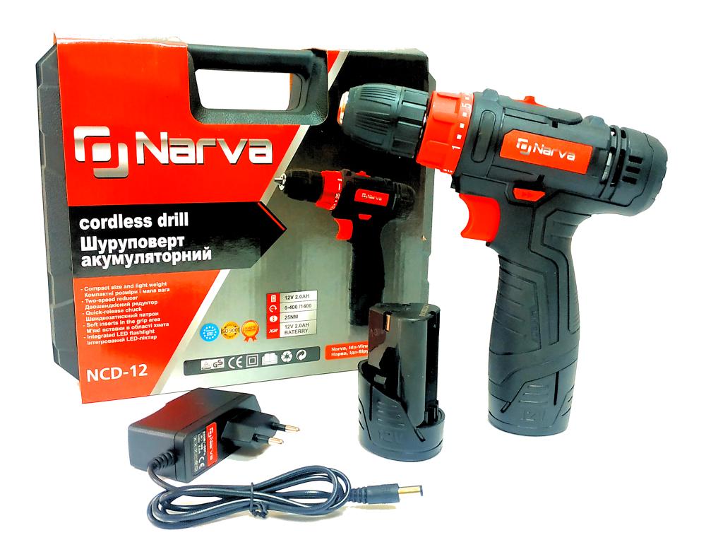 Шуруповерт аккумуляторный Narva NCD-12 кейс 2 Ah 12 В 2 АКБ ЗУ - фото 2 Шуруповерт аккумуляторный Narva NCD-12 кейс 2 Ah 12 В 2 АКБ ЗУ - фото 2