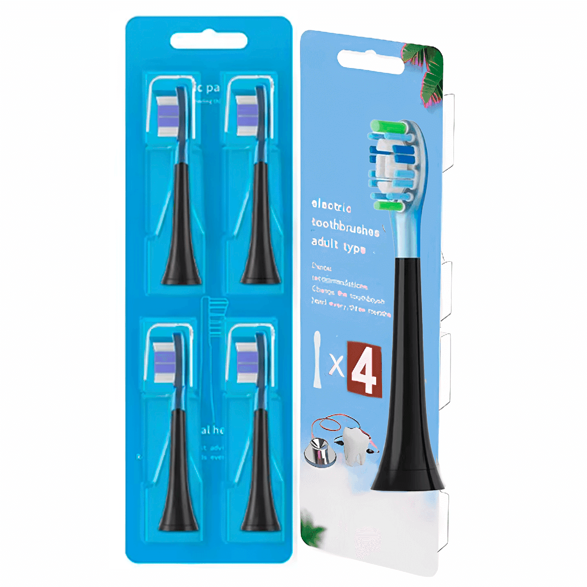 Набор стандартных сменных насадок для зубной щетки Philips Sonicare 4 шт. Black (2202488296) - фото 3