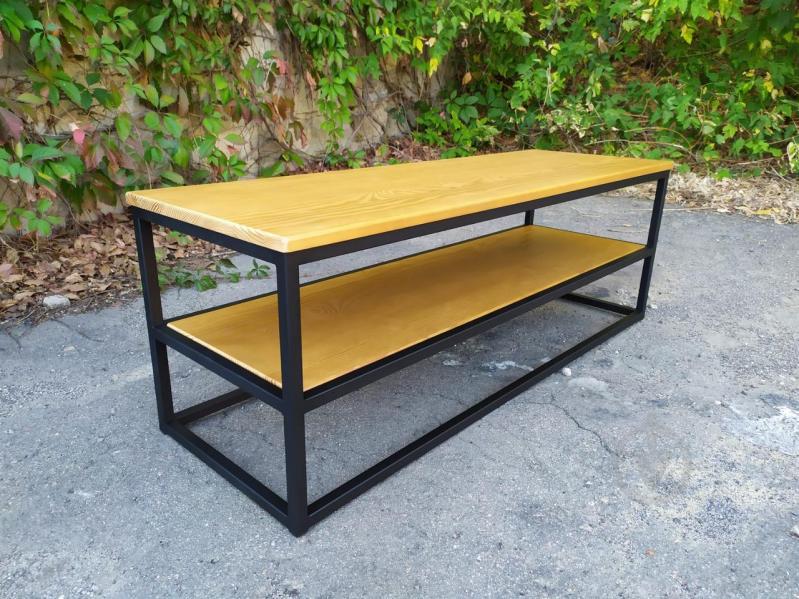 Тумба под телевизор GoodsMetall из металла в стиле Лофт 1200х420х400 СК4 Тумба под телевизор GoodsMetall из металла в стиле Лофт 1200х420х400 СК4