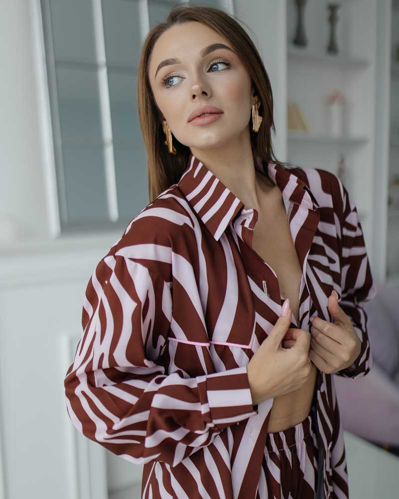 Піжама жіноча Модельєр 7748 р. 44 Бордово-рожевий (11503) - фото 3 Піжама жіноча Модельєр 7748 р. 44 Бордово-рожевий (11503) - фото 3