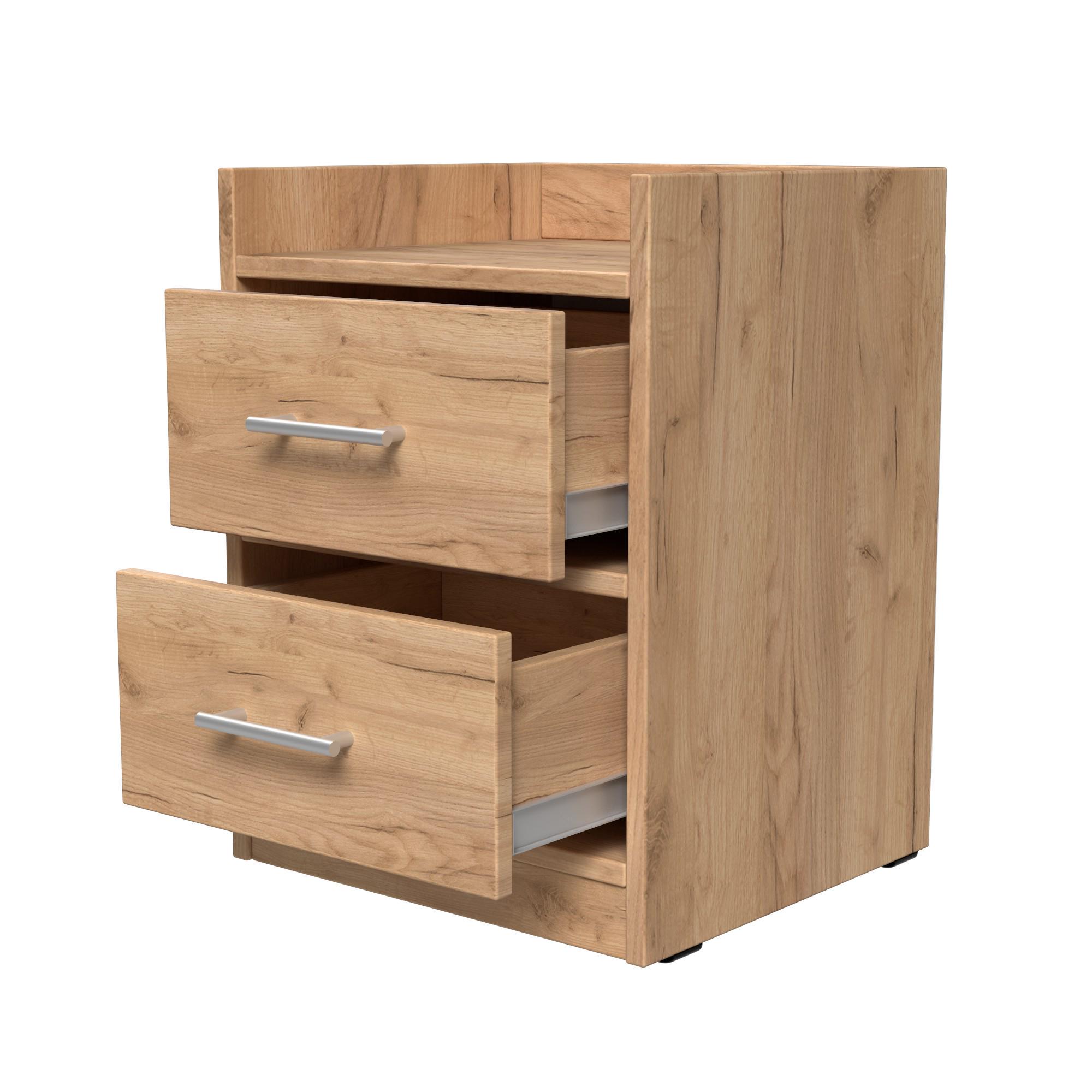 Тумба прикроватная ТП6 SENAM 500х380х350 мм ДСП Дуб Крафт Золотой - фото 4 Тумба прикроватная ТП6 SENAM 500х380х350 мм ДСП Дуб Крафт Золотой - фото 4