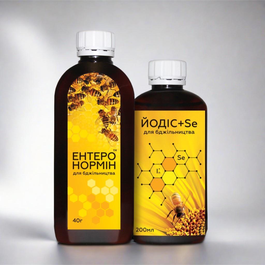 Пробіотик Ентеронормін з Йодіс+Se для бджільництва 40 г/200 мл
