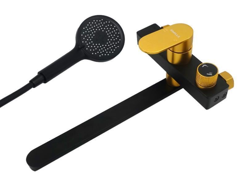 Смеситель для ванны MILLZ MRS-AL-F10 1/10 Black&Gold (ТР-00027525) Смеситель для ванны MILLZ MRS-AL-F10 1/10 Black&Gold (ТР-00027525)