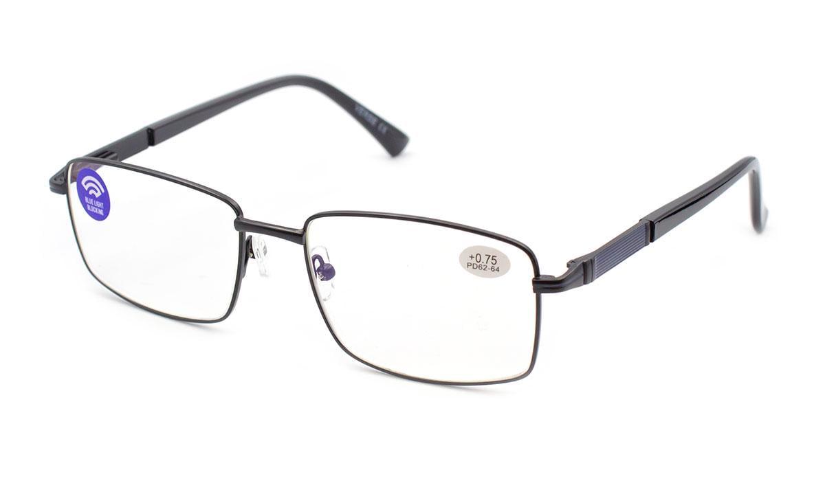 Окуляри для зору в металевій оправі Verse 23138-C1 Blue Blocker -2,50 (230991314)