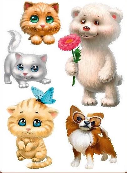 Декоративная наклейка Арт-Декор 31 Зверушки 50х70 см (2000000535586)