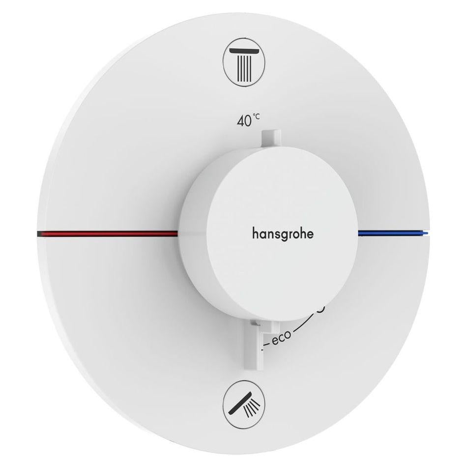 Смеситель для душа Hansgrohe ShowerSelect S термостатический Белый матовый (15553700)