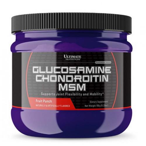 Комплекс для суглобів і зв'язок Ultimate Nutrition Glucosamine Chondroitin MSM 158 г Фруктовий пунш (19645-01)