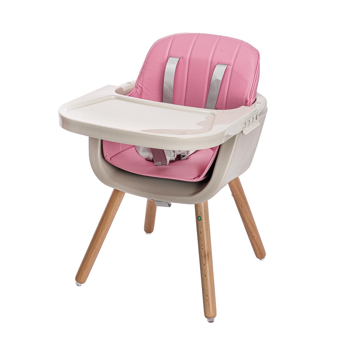 Стульчик для кормления 2 в 1 Розовый - фото 2