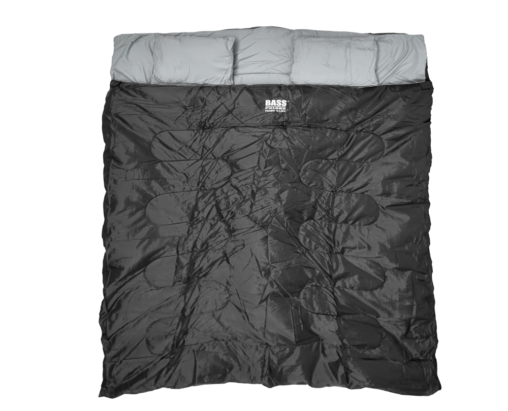 Спальный мешок-одеяло двухместный Bass Polskа BH 41996 220х150 см Черный