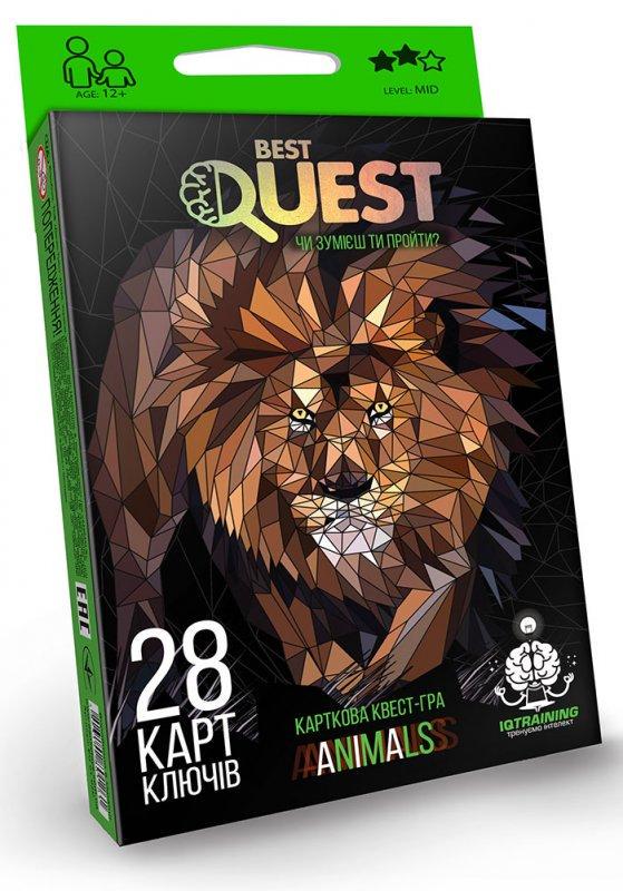 Квест-гра карткова Danko Toys Best Quest. Animals (BQ-01-02U)