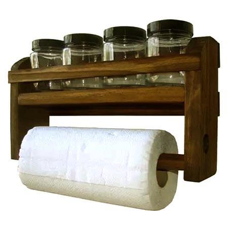 Держатель для бумажных полотенец из дерева Васмус Латте (ДКП-013716) - фото 1