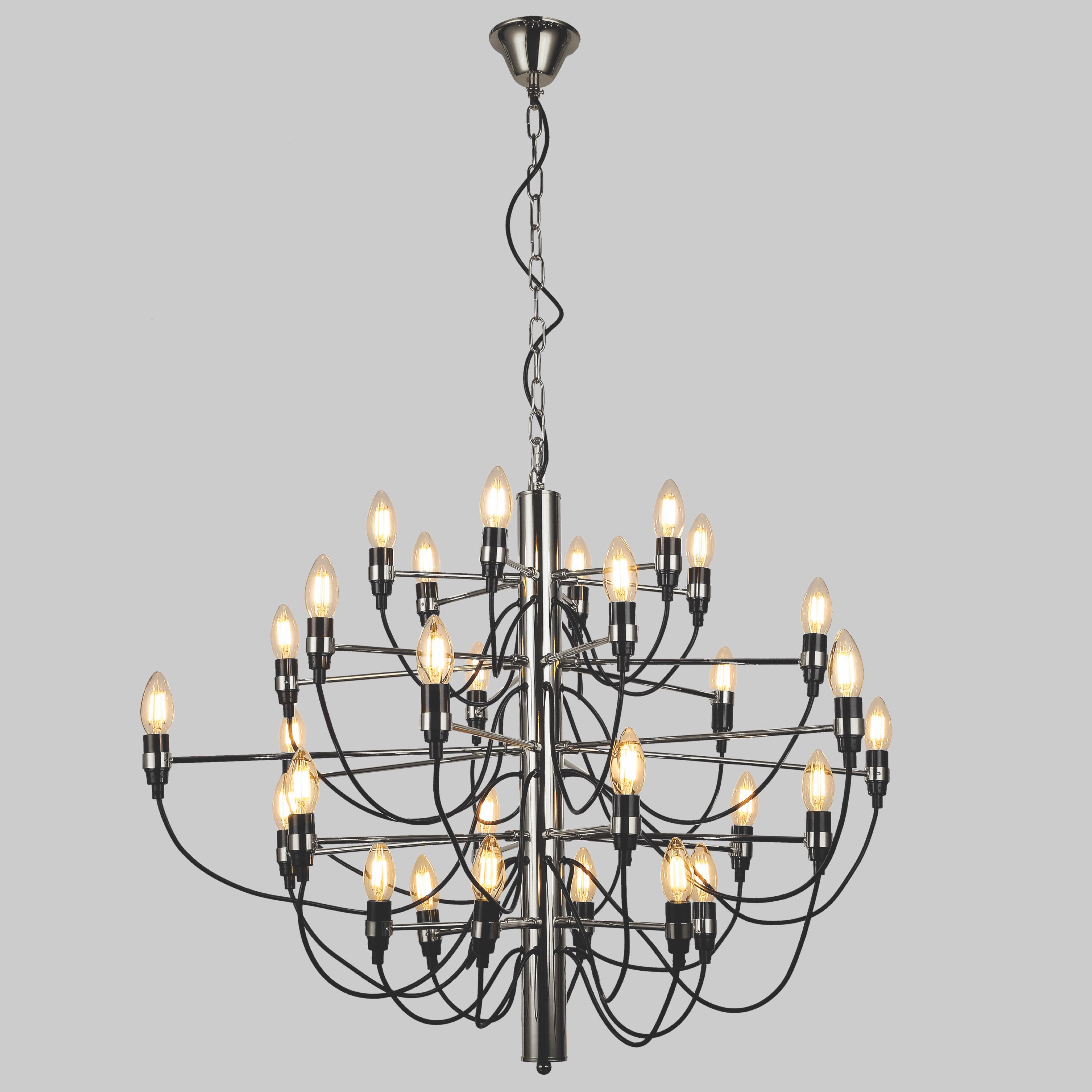 Люстра на 30 ламп Подсвечник Серебряный (72-8236-30 CH) Люстра на 30 ламп Подсвечник Серебряный (72-8236-30 CH)