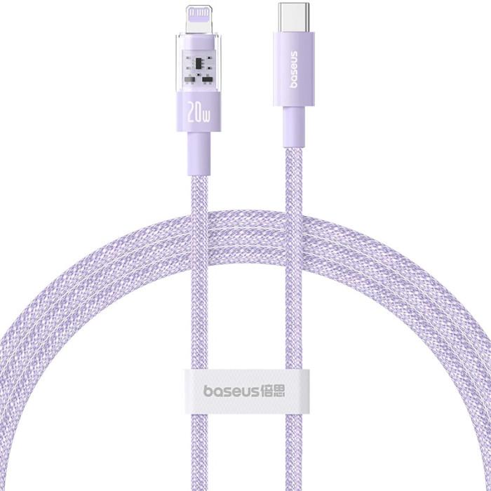 Кабель BASEUS Gem Fast-Charging Data Cable USB-C to iP20W 1 м Nebula Purple (P10373001511-00)