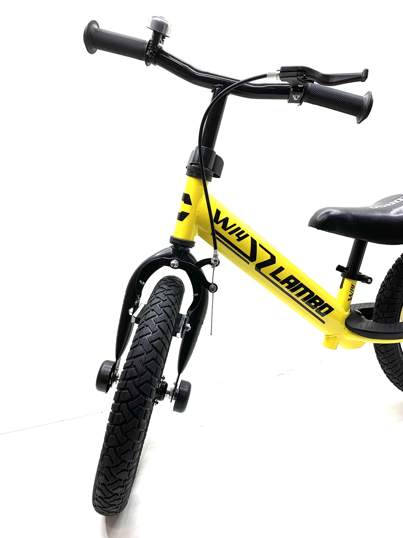 Біговел Corso Lambo сталева рама надувні колеса Жовтий (LB-14704) - фото 4