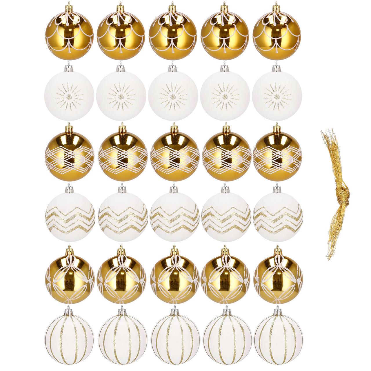 Набір ялинкових куль Springos CA0152 7 см 30 шт.