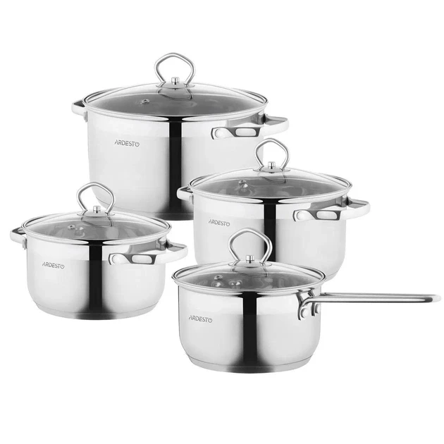Набор посуды Ardesto Gemini из 8 предметов (AR1908GSS)