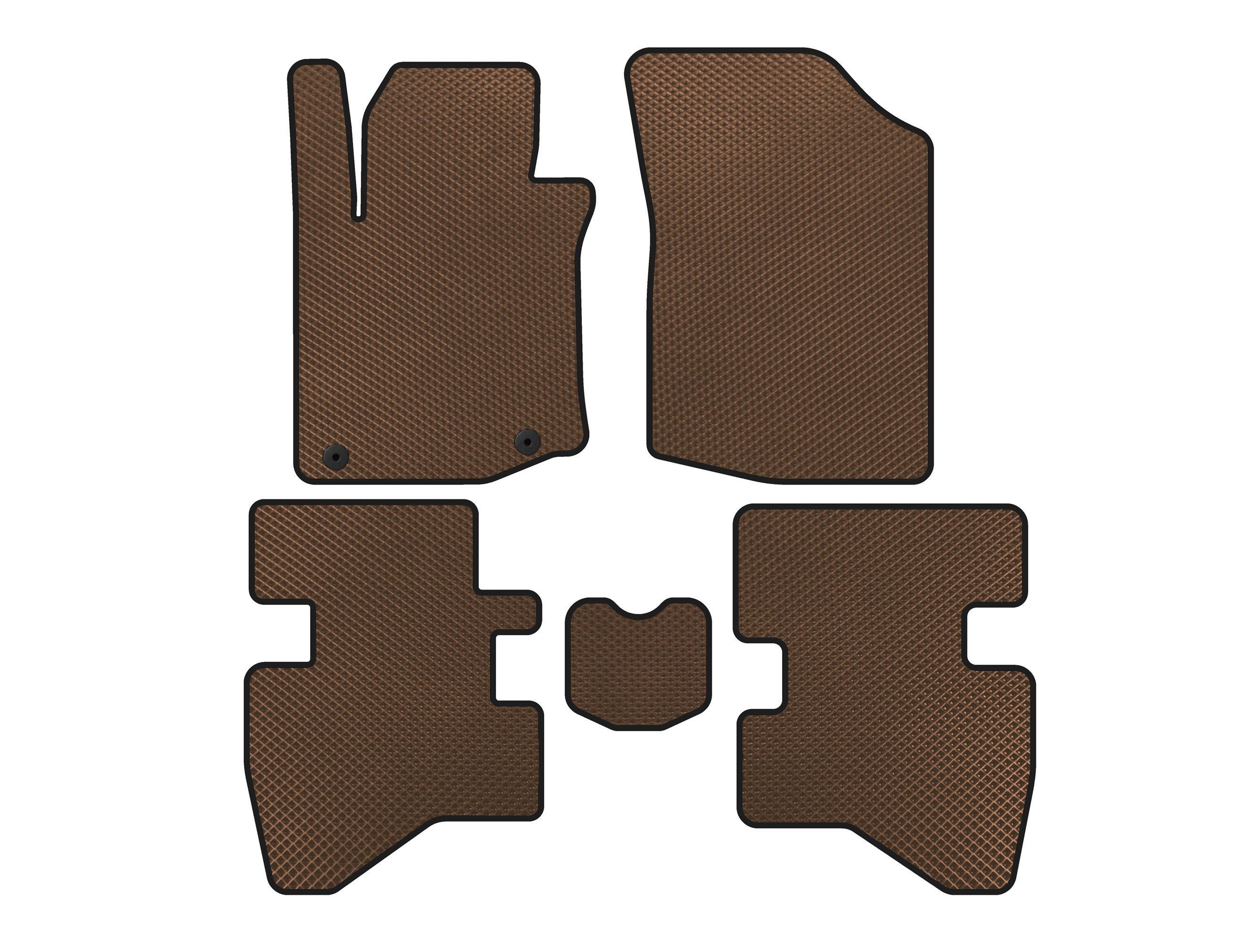 Коврики Digital Designs HB EVA для Citroen C-1 2005-2014 гг. этилвинилацетат Коричневый (141501)