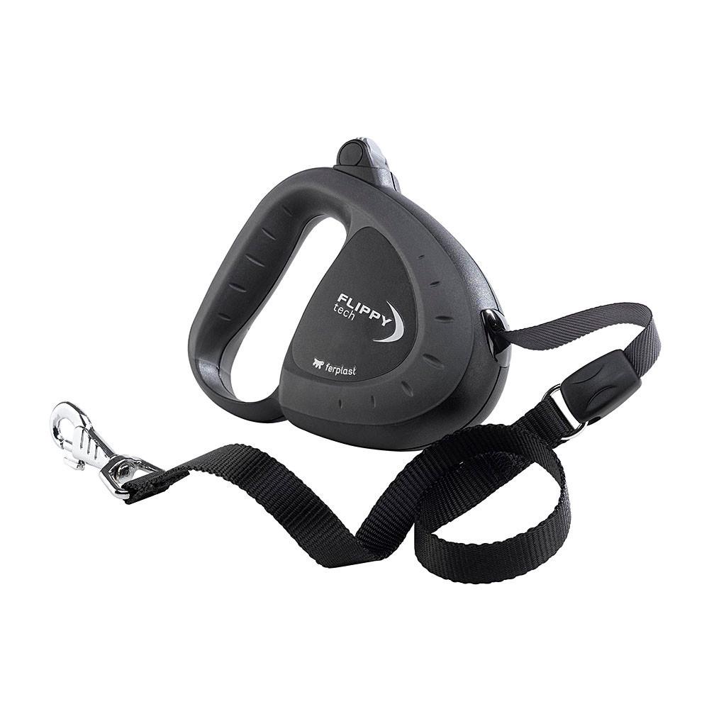 Рулетка для собак Ferplast Flippy Tech Tape S 12х3х9 см 3 м до 12 кг Черный (75012021)
