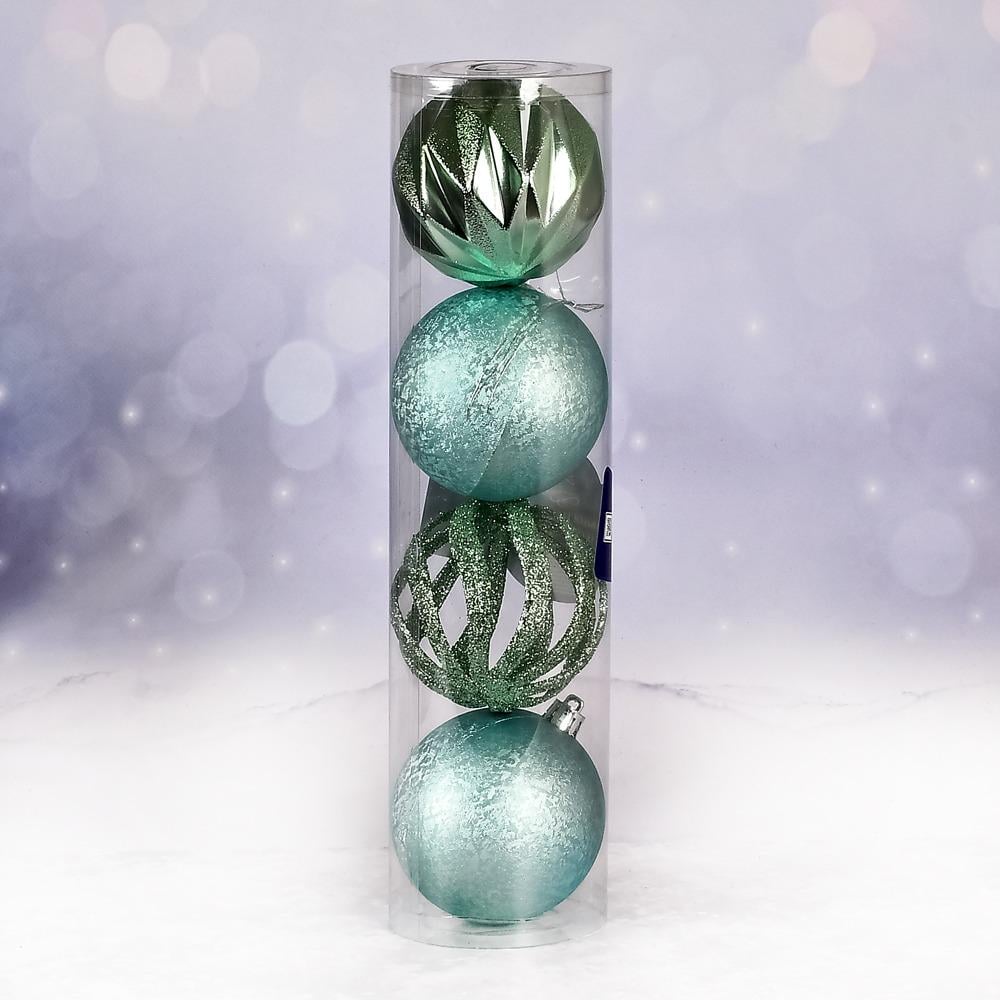 Ялинкові кульки 8 см 4 шт. (9764)