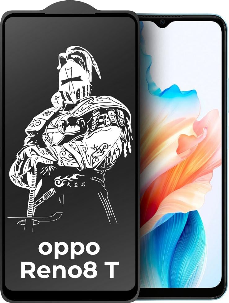 Захисне скло King Fire OPPO Reno8 T (Full Glue) Black