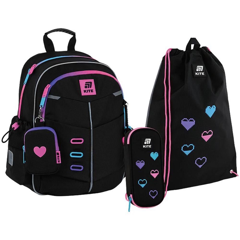 Школьный набор KITE Education ColorSplash рюкзак/пенал/сумка для обуви (SET_K25-771S-3)