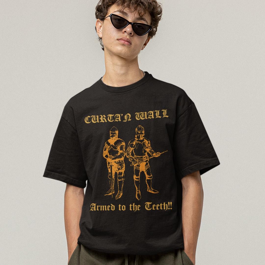 Футболка унисекс Curtan Wall Fugitive Wizard Armed To The Teeth 3XL Черный (00000000599)