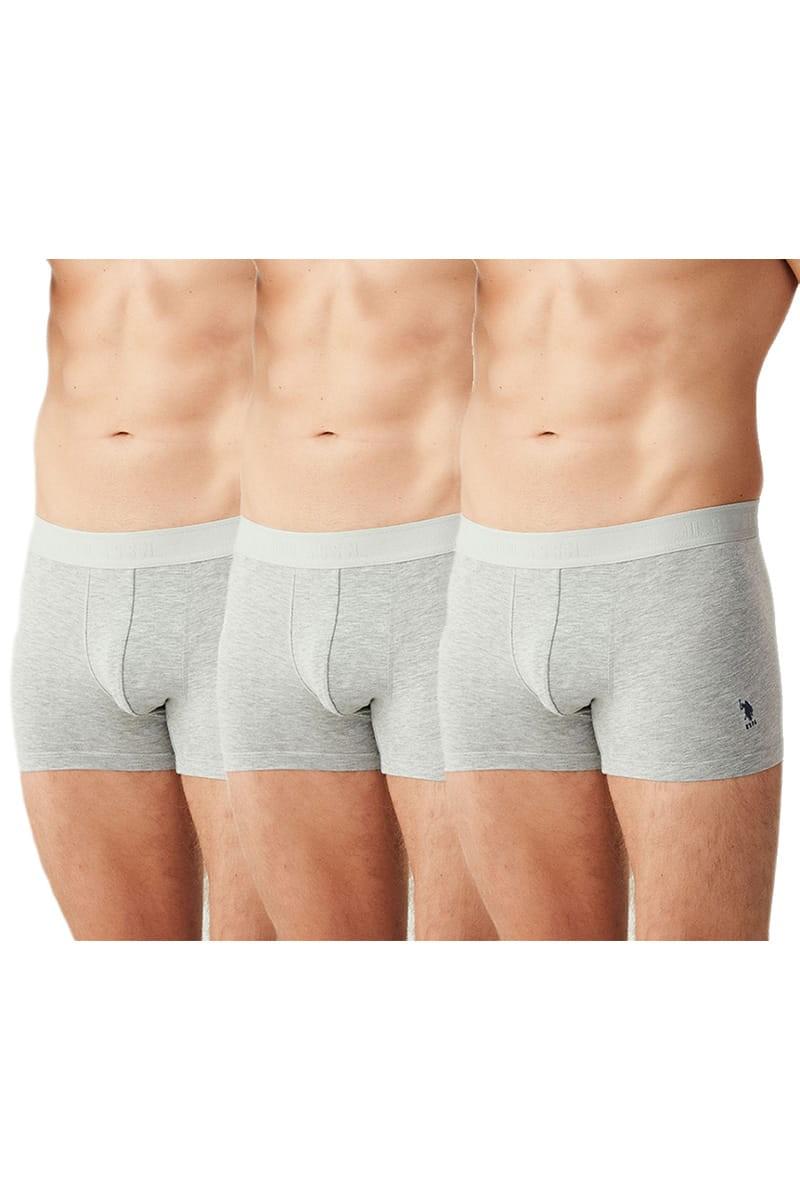 Труси боксеры U.S. Polo ASSN р. 48/M 3 шт. Серый (67899)