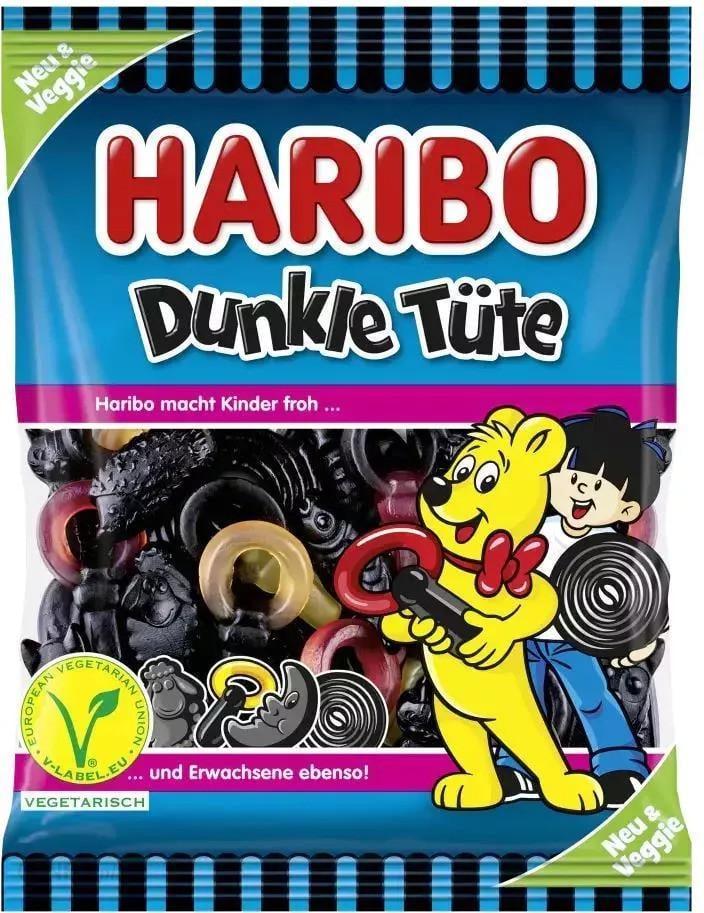 Конфета лакричная Haribo Dunkle Tute 175 г (1868819051)