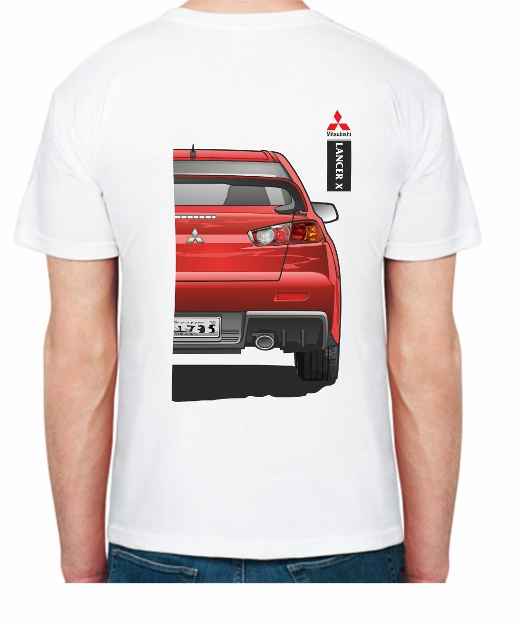 Футболка мужская Avtolife Mitsubishi Lancer X FR 307501 XXL Red/Белый (2496438582) - фото 2 Футболка мужская Avtolife Mitsubishi Lancer X FR 307501 XXL Red/Белый (2496438582) - фото 2