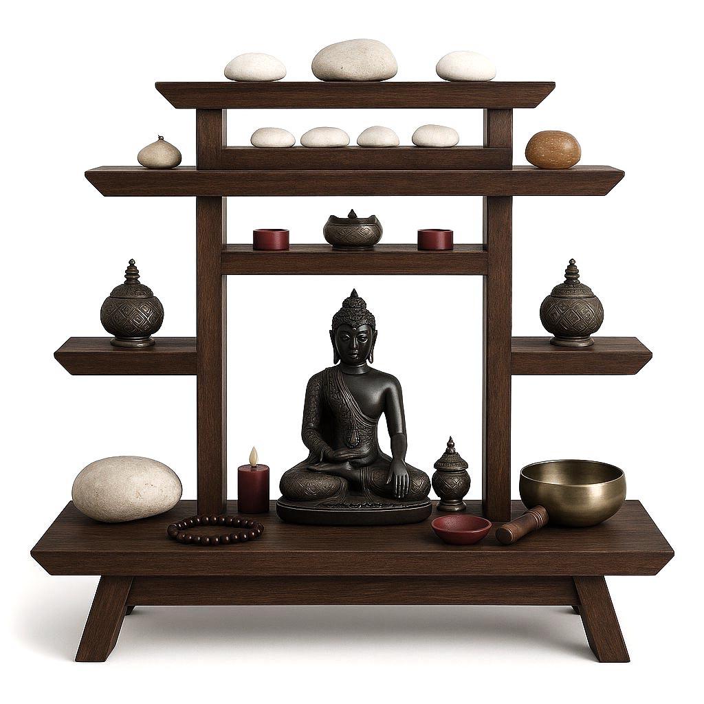 Вівтар для медитації з дерева Армітава Капучино (ЛАТ-013909)