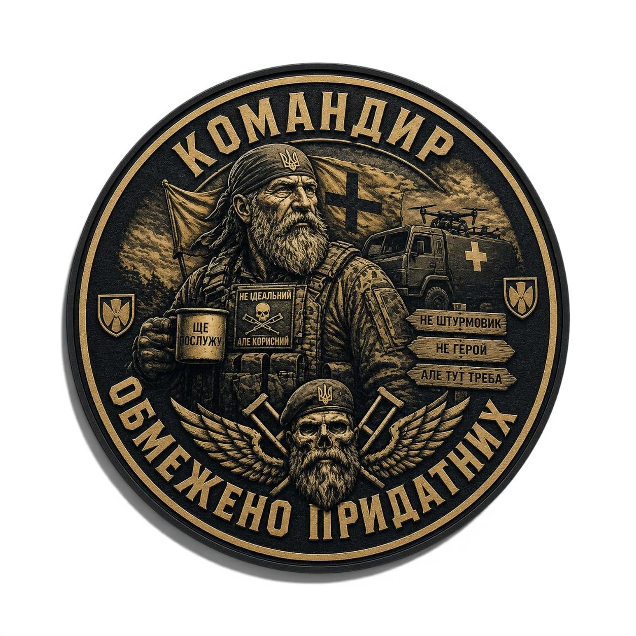 Патч-шеврон "Командир обмежено придатних" (35050296)