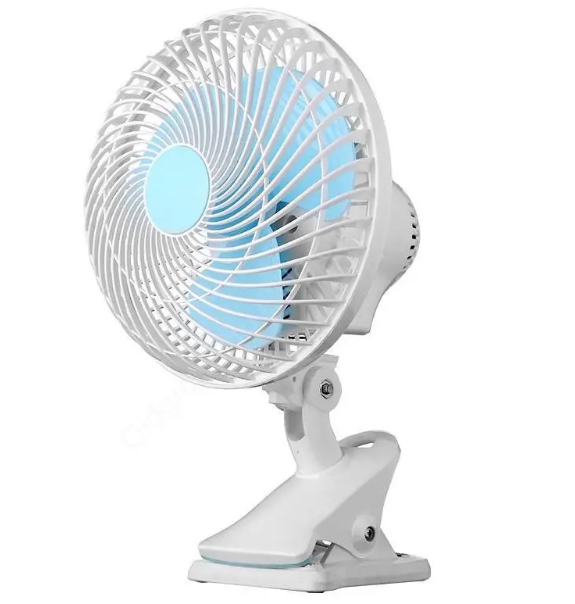 Вентилятор настольный HY 180 на прищепке от сети Вентилятор настольный HY 180 на прищепке от сети