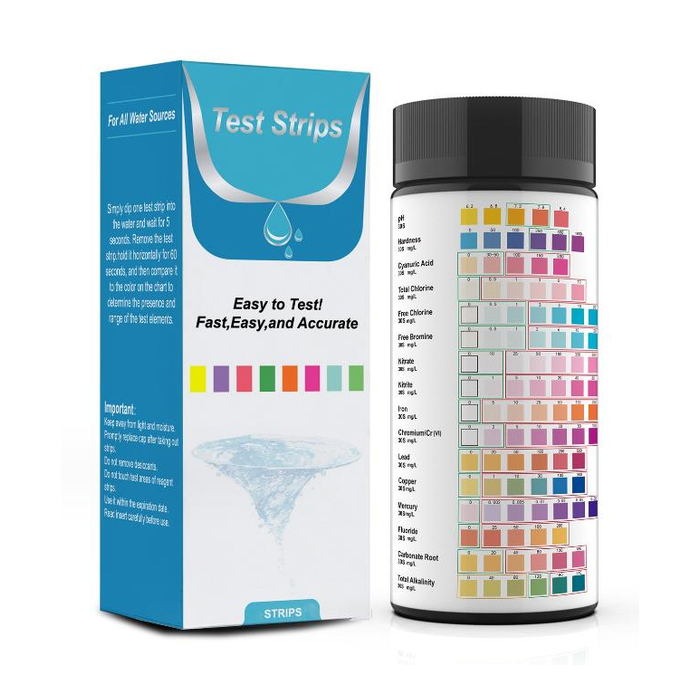 Тест-полоски для анализа питьевой воды 16 в 1 50 шт.