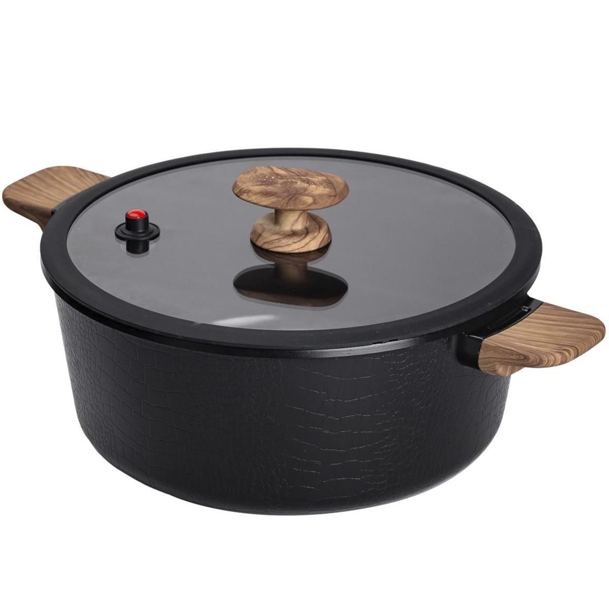 Кастрюля алюминиевая MGC с антипригарным покрытием 4,7 л Черный (HP-4-453B)