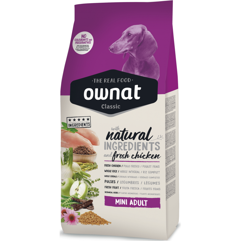 Корм для собак мини пород Ownat Mini 1,5 кг (8429037016006)