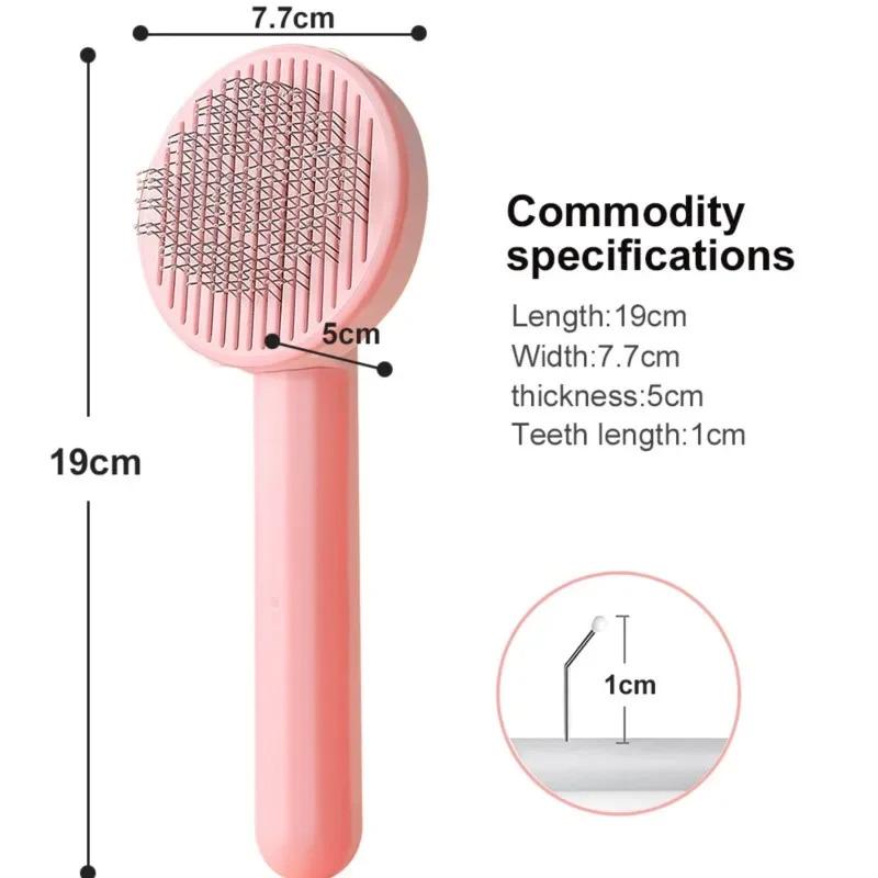 Щетка для кошек и собак для удаления шерсти Розовый (14236317) - фото 6 Щетка для кошек и собак для удаления шерсти Розовый (14236317) - фото 6