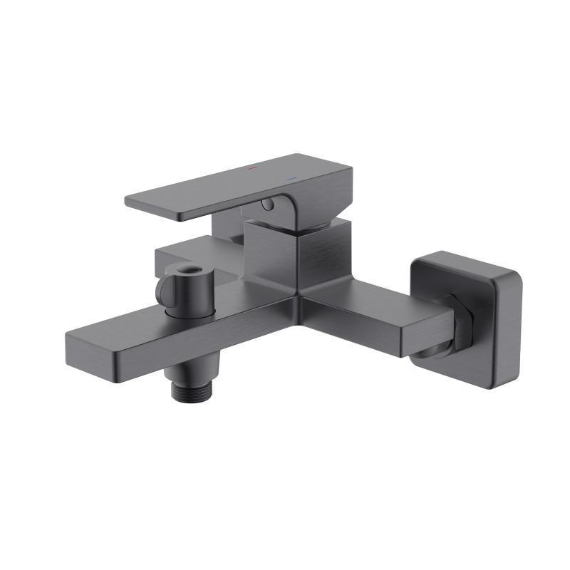 Смеситель для ванны с душевым гарнитуром Qtap Gemini QTGEM259GMB45684 Gunmetal Black PVD (SD00051808)