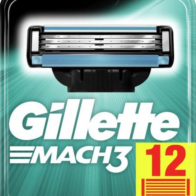 Змінні касети для гоління Gillette Mach 3 12 шт. (26850454)