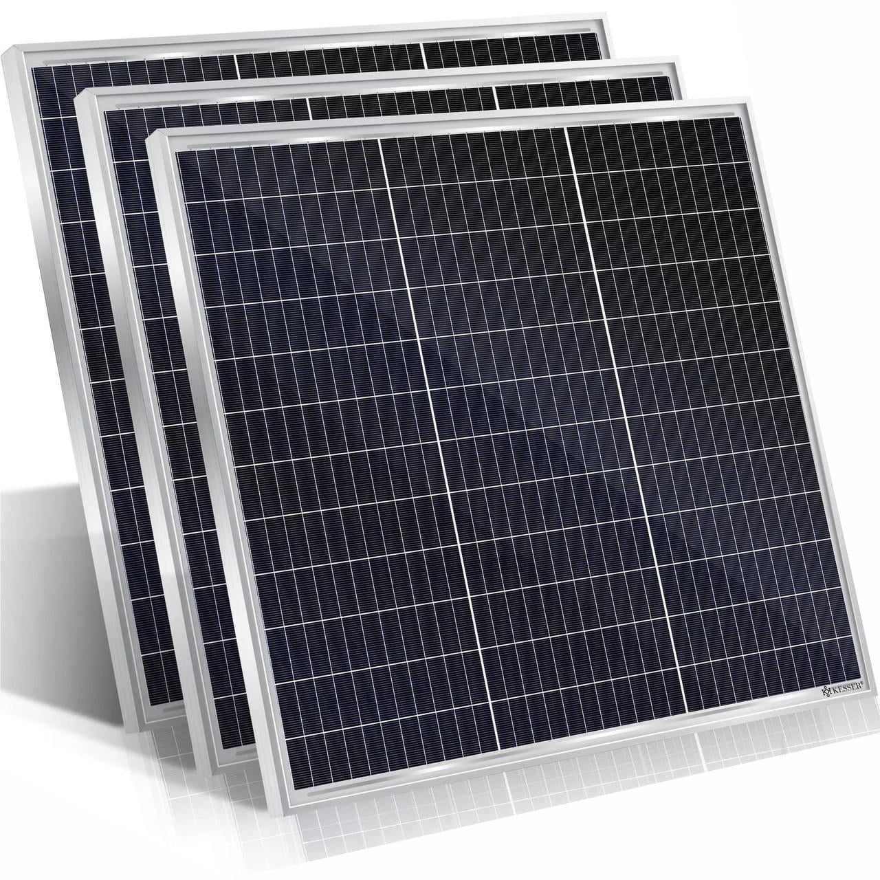 Солнечная панель фотоэлектрическая KESSER моно 100 Вт 3 шт.