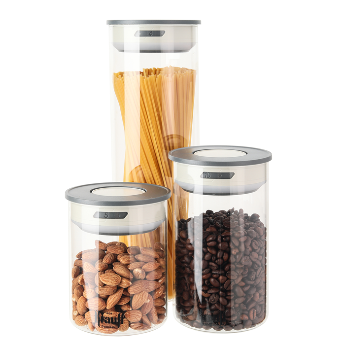 Набір контейнерів для зберігання Krauff з кришками з обробною дошкою Krauff (55-333-351) - фото 7 Набір контейнерів для зберігання Krauff з кришками з обробною дошкою Krauff (55-333-351) - фото 7