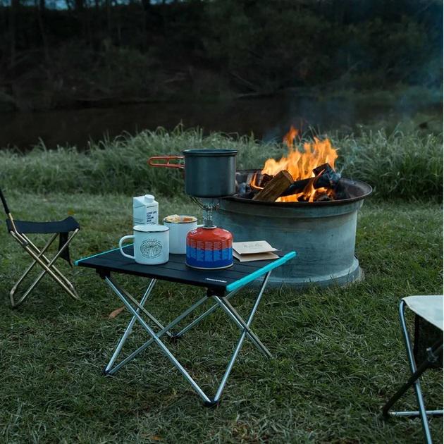 Стіл туристичний алюмінієвий складаний 56х40 см (27059728) - фото 10