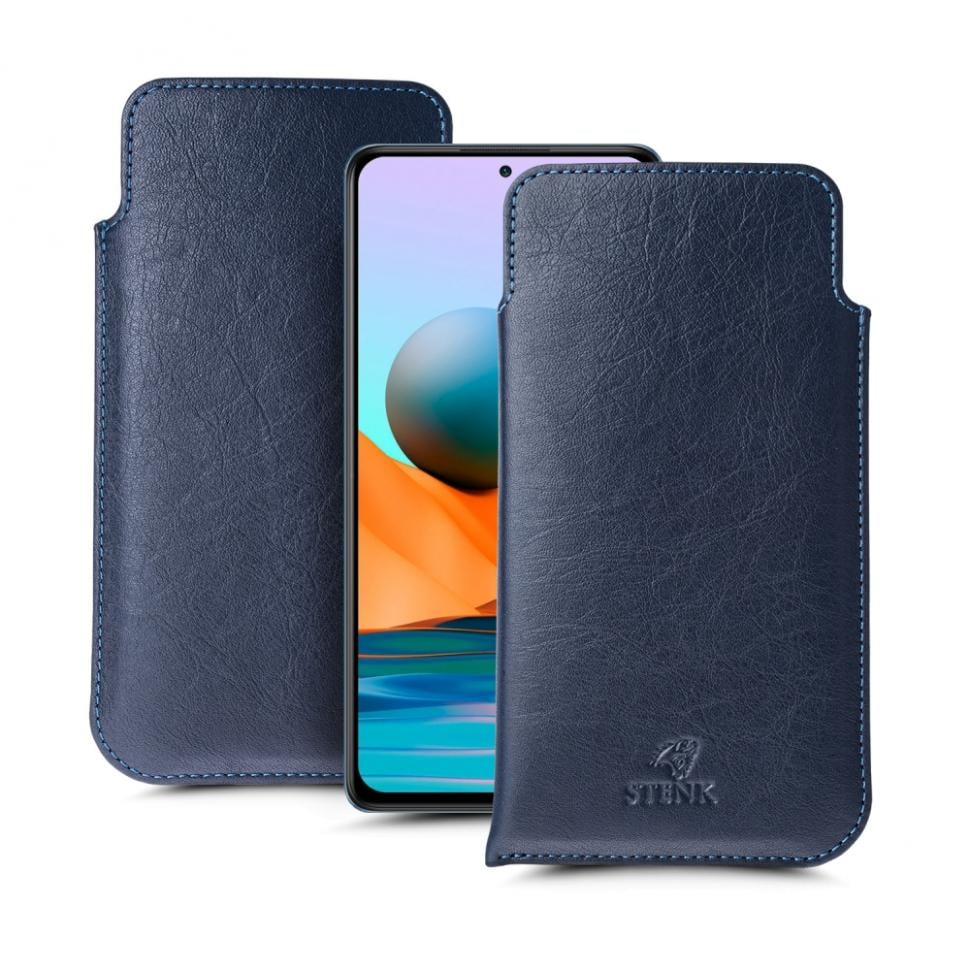 Футляр Stenk Elegance для Xiaomi Redmi Note 10 Pro Синий (69686)