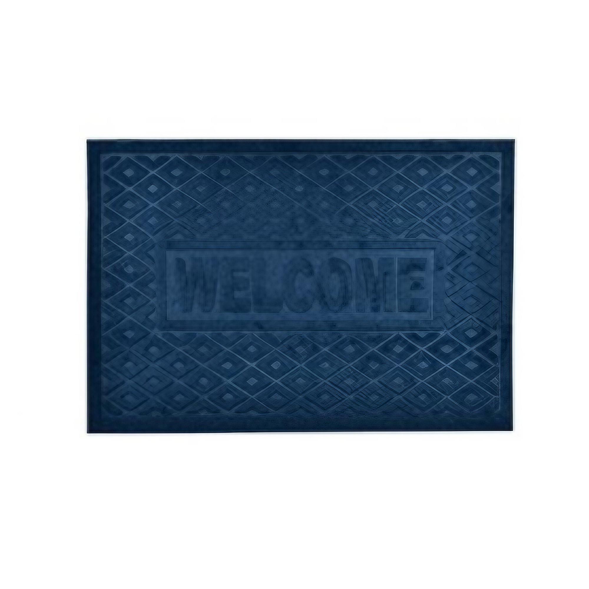 Коврик придверный Stenson N01576 Welcome 38x58 см Синий (26712827)