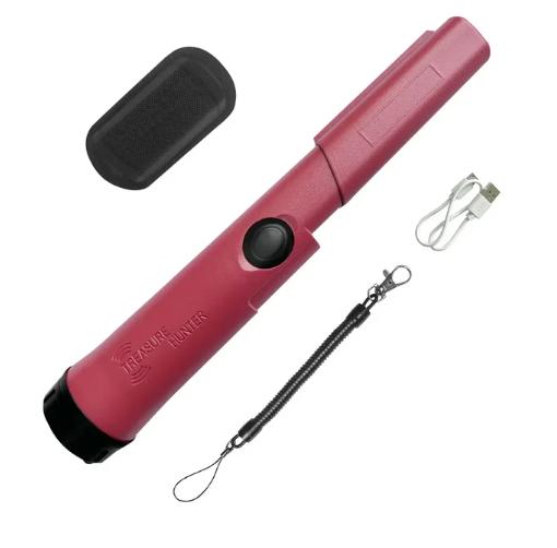 Пинпоинтер металлодетектор Pinpointer GT110 Plus 360° Розовый - фото 2