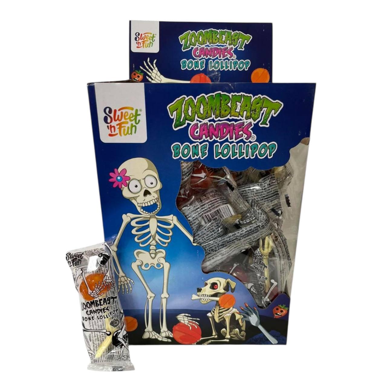 Леденец на палочке Zoombeast Bone Lollipop в виде костей 72 шт. (00000006483)