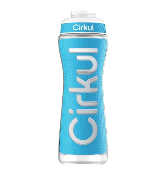 Спортивная бутылка Cirkul Grip Squeeze с мягким корпусом 650 мл Голубая