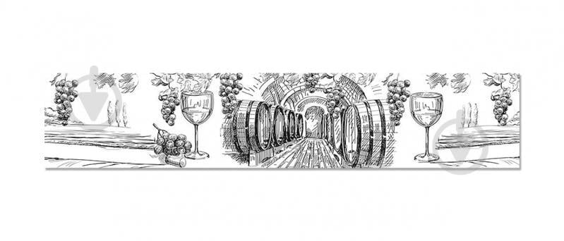 Наклейка вінілова фартух кухонний Zatarga "Виноробство" 600х3000 мм (Z181307/2) Наклейка вінілова фартух кухонний Zatarga "Виноробство" 600х3000 мм (Z181307/2)