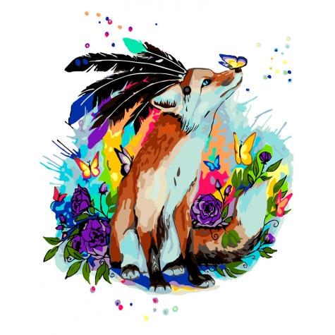 Картина по номерам Идейка Животные Сказочные приключения в 40х50 см термопакете (КНО4018-mt)