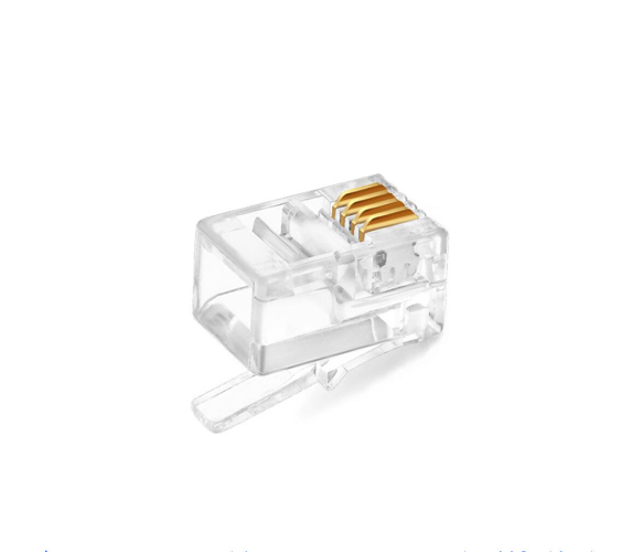 Конектор для телефонного кабелю Ritar RJ-11 4P4C UTP Cat-3 100 шт. (5fb7aedc)